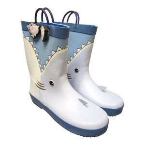 Member's Mark Toddler Boy's Waterproof Cotton Lined Rubber Rain Boot - Shark
